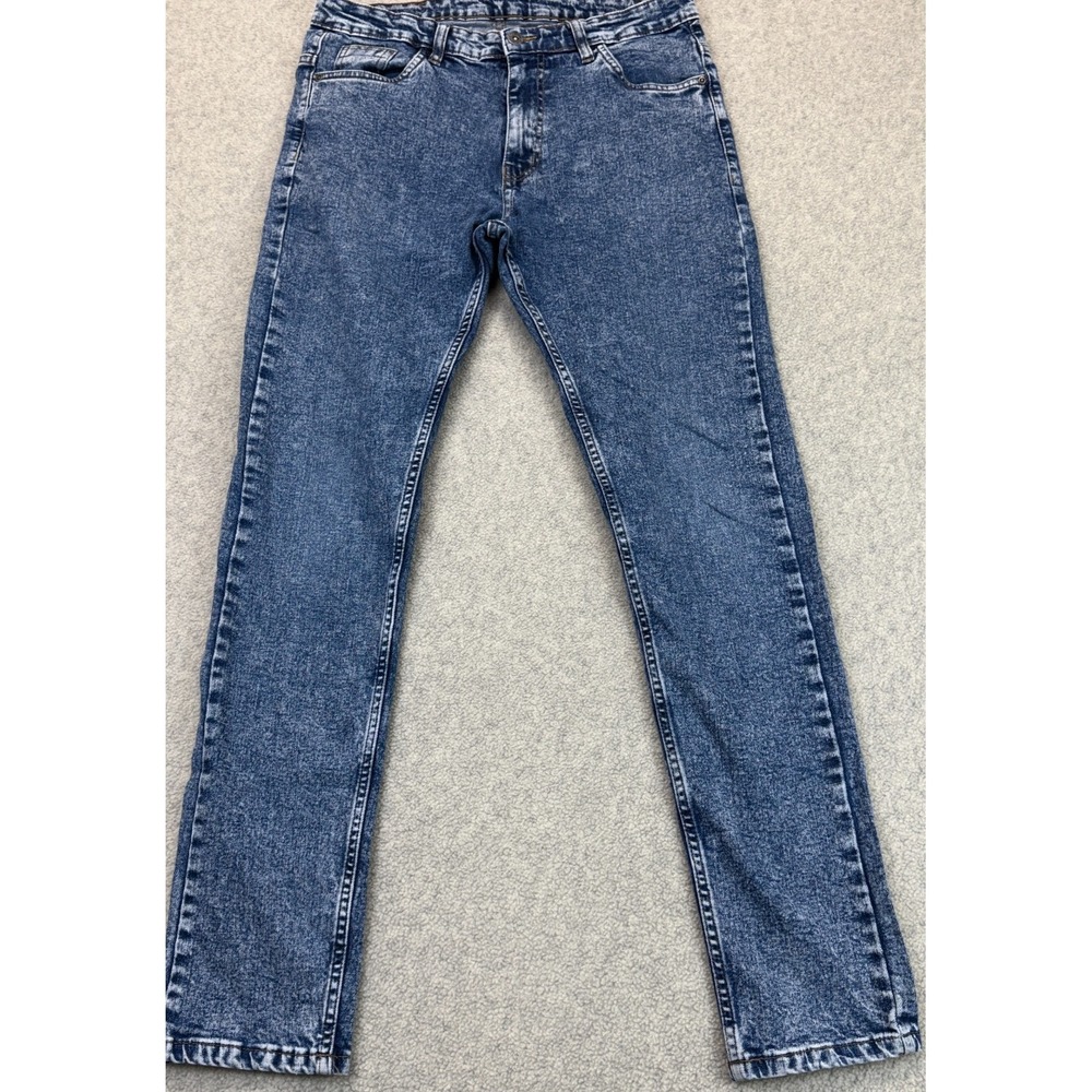 Vintage Springfield Mens Slim Straight Jeans Blue Denim 5-Pocket Classic 32